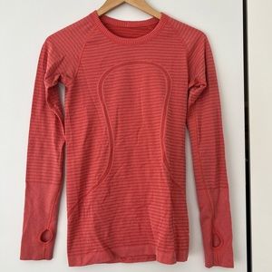 Lululemon | size 6 | orange long sleeve swiftly